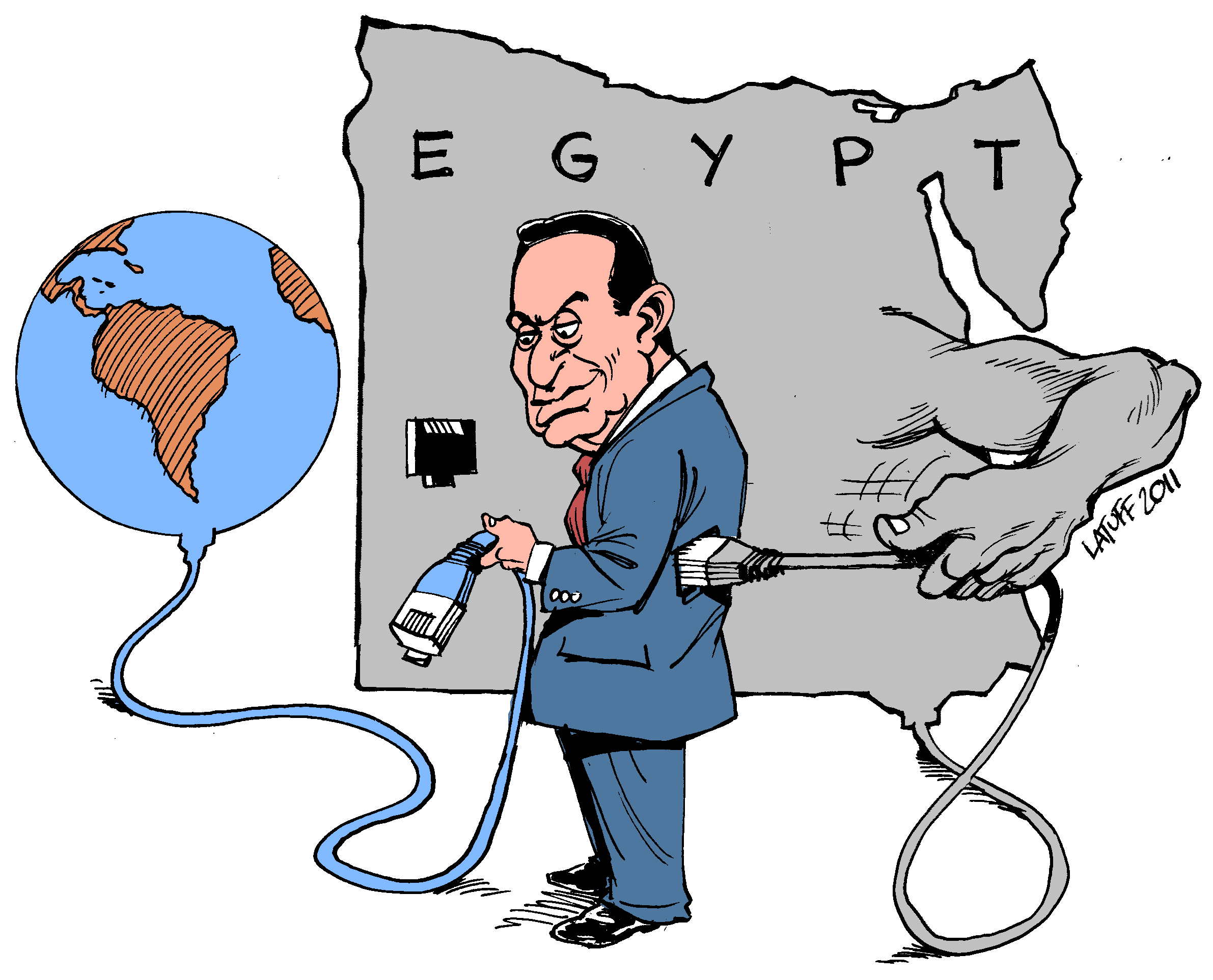 Mubarak Unplugs Egypt from the World