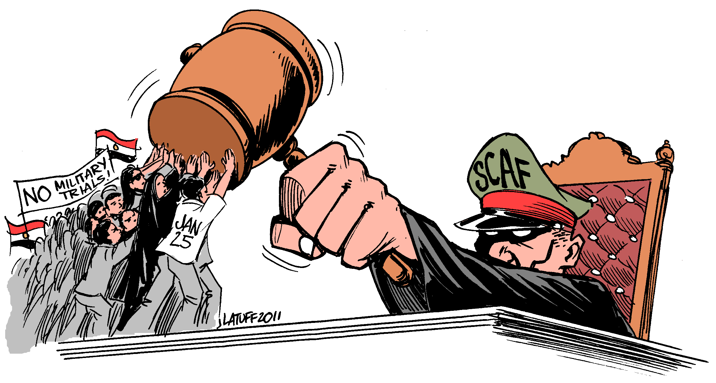 No to Military Trials in Egypt