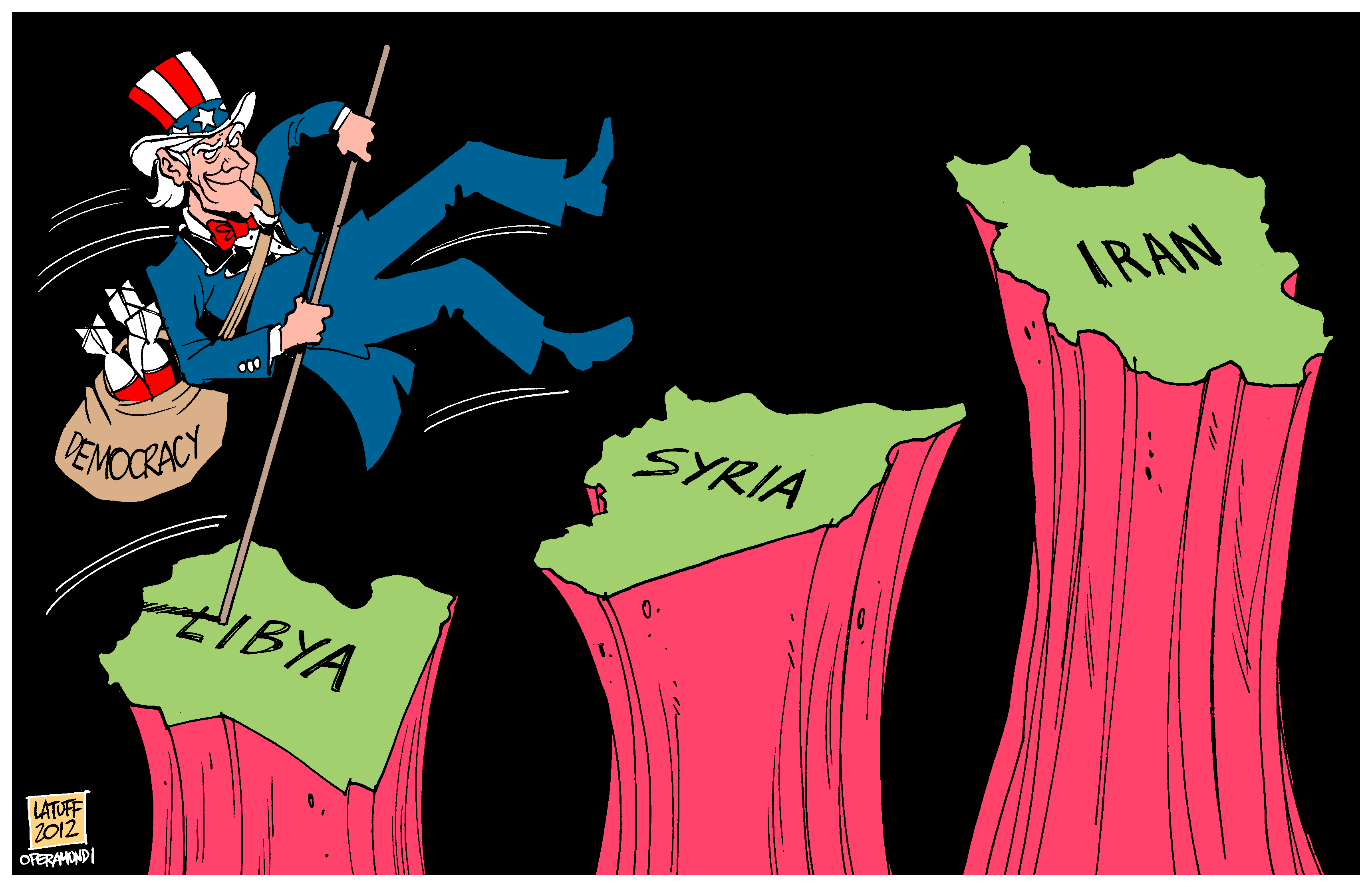 Trying to Pole-Vault from Libya to Syria to Iran