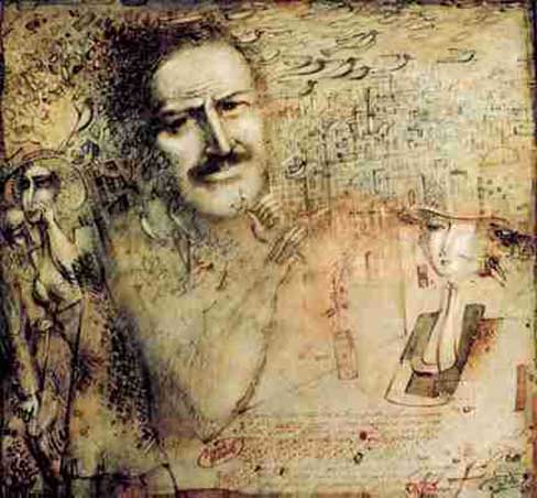 Nazim Hikmet, by Adil Rustamov