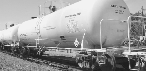 A Hazmat Rail Tank Car