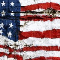 U.S. Crumbling Flag