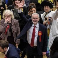 Jeremy Corbyn during the count at his Islington North constituency