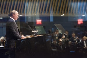 | Russian President Vladimir Putin addresses UN General Assembly on Sept 28 2015 UN Photo | MR Online