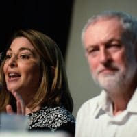 Naomi Klein and Jeremy Corbyn