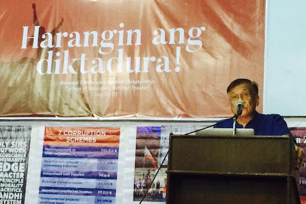 | Intervention by Walden Bello at National AntiDictatorship Conference University of the Philippines at Diliman July 20 2017 | MR Online