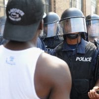 | Police in riot gear stand by as protesters demonstrate following a not guilty verdict in Police Officer Jason Stockleys trial over shooting death of motorist Anthony Lamar Smith on Sept 15 2017 in St Louis Michael B ThomasGetty Images | MR Online
