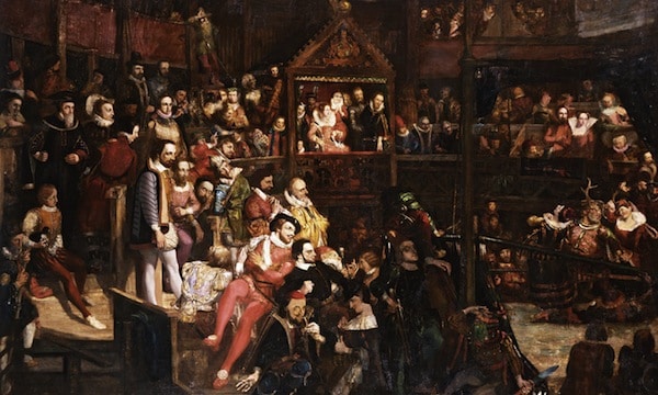 | White people Viewing the Performance of The Merry Wives of Windsor in the Globe Theatre 1840 by David Scott Photo courtesy the VA Musuem | MR Online