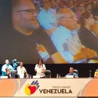 | National Constituent Assembly President Delcy Rodríguez addresses international delegates and Venezuelan social movements during the inaugural address in Teresa Carreno Theater in Caracas Jeanette CharlesVenezuelanalysis | MR Online