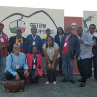 | The Caribbean delegation representing Trinidad and Tobago St Lucia Barbados St VIncent and the Grenadines Dominica Dominican Republic and Belize outside of Waraira Repano national park in Caracas Jeanette CharlesVenezuelanalysis | MR Online