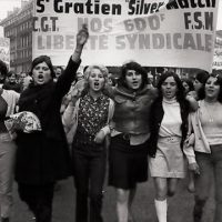 Student protesters march in Paris in May 1968 PHOTO: Fondation Gilles Caron