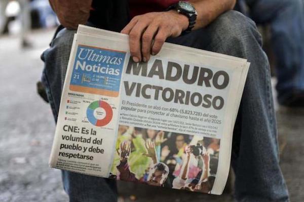 | Maduro received threetimes as many votes as his closest rival for the presidency Henri Falcón Photo El Confidencial | MR Online