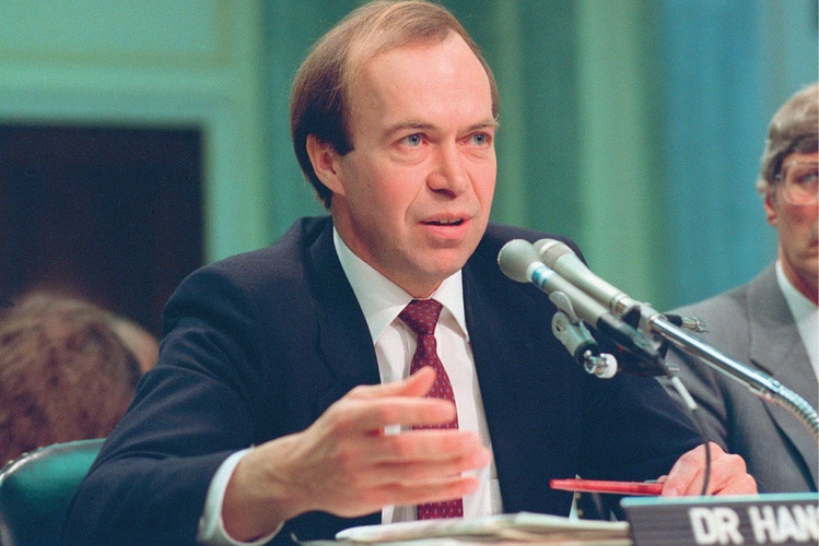 Dr James Hansen before congress in 1988