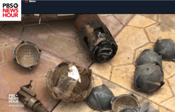 PBS NewsHour (7:3:18) examining the remains of US-made cluster bombs in Yemen.