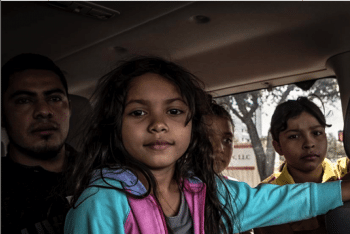 Migrant children traveling with their parents