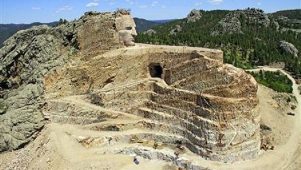 | Aerial image of the Crazy Horse Native American Monument in the Black Hills of South Dakota billed as the worlds largest sculpture June 15 2011 | Photo Reuters | MR Online
