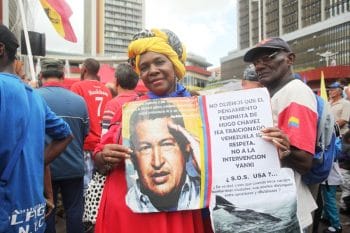 | Afro Venezuelan woman in a march to support President Maduro June 2016 Venezuelan Ministry for Women | MR Online