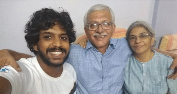 | Sagar AbrahamGonsalves takes a selfie with his parents Vernon Gonsalves and Susan Abraham as the police finished a raid on their home in Mumbai on Tuesday Minutes later Vernon Gonsalves was arrested | Sagar AbrahamGonsalves | MR Online