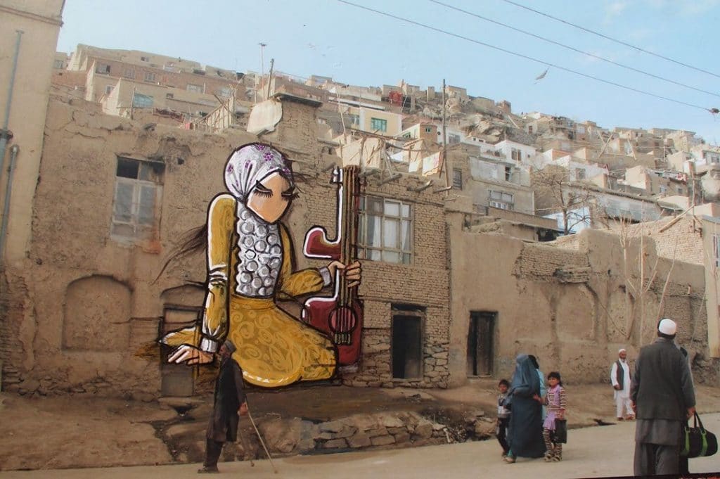 Street painting by Shamisa Hassani