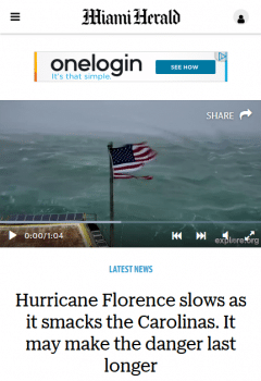The Miami Herald never mentioned global warming in 21 stories on Hurricane Florence, Public Citizen found–despite being based in one of the U.S. cities most vulnerable to climate change.