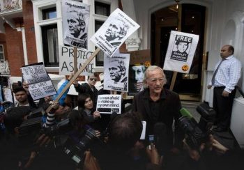 John Pilger, after visiting Assange in the Ecuadorian embassy