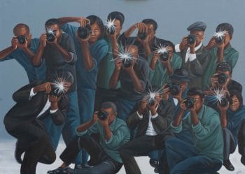 Painting above is by the DRC’s Zemba Luzamba. It is called Paparazzi. It is a little gesture here for the lack of media attention on the DRC, the epicentre of capitalism’s destruction of the planet.
