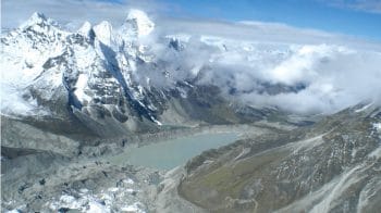 Receding Imja Glacier in Everest region of Nepal. Photo- KUNDA DIXIT