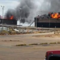 Two diluent tanks at Petro San Felix (Anzoategui) were subject to sabotage