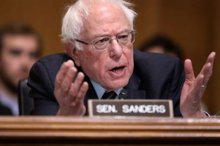 | Senator Bernie Sanders IVt during a hearing on Capitol Hill January 16 2019 in Washington DC Photo Chip Somodevilla Getty | MR Online