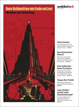 Cover of Antidot- “Dem Schlachten ein Ende setzen – Marxismus und Tierbefreiung, December 2014