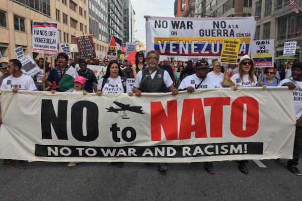 Hundreds join anti-NATO march through U.S. capital in revival of broad antiwar movement