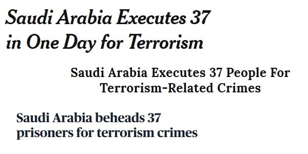 | Saudi Terrorism Headlines | MR Online
