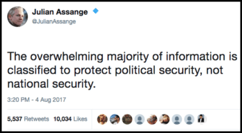 | Assange tweet | MR Online