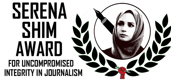 | Serena Shim Award for Uncompromising Integrity in Journalism | MR Online
