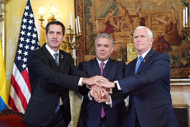 | Vice President Mike Pence interim president Juan Guaidó and President Iván Duque Photo by D Myles CullenWikimedia | MR Online