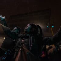 Strikes Have Followed Me All My Life: The Thirty-Seventh Newsletter (2019). 30 July 2019:Residents marched to the Woodstock Police Station to demand an explanation for why the raid took place and why it was done with such extreme brutality.:Photographer: Barry Christianson.