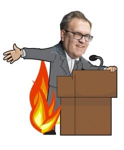 | Artists rendering of Administrator Andrew Wheeler at todays press conference No one was harmed although some pants may have caught aflame | MR Online