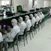 An electronics factory in Shenzhen, China