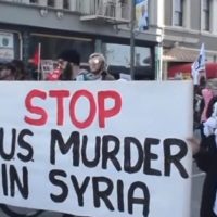 "Stop U.S. murder in Syria"