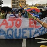 The people of Ecuador, who are protesting against neoliberal austerity measures, have received much solidarity from Venezuela. (Archive)