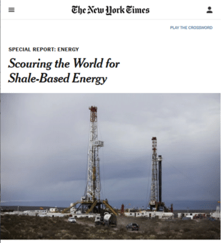 | The shale revolution is going global the New York Times 61714 reported | MR Online