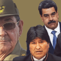 Featured image: Daily Beast photo illustration (11/13/19) of Raul Castro, Evo Morales, Nicolas Maduro and Daniel Ortega.
