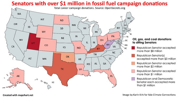 Fossil Fuel Political Giving Outdistances Renewables 13 To One 