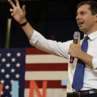 Meet Pete Buttigieg Meet Pete Town Hall/Rally with Q and A at the Nashua Community College in Nashua, NH August 23, 2019.nn(Photo: Chuck Kennedy/PFA)