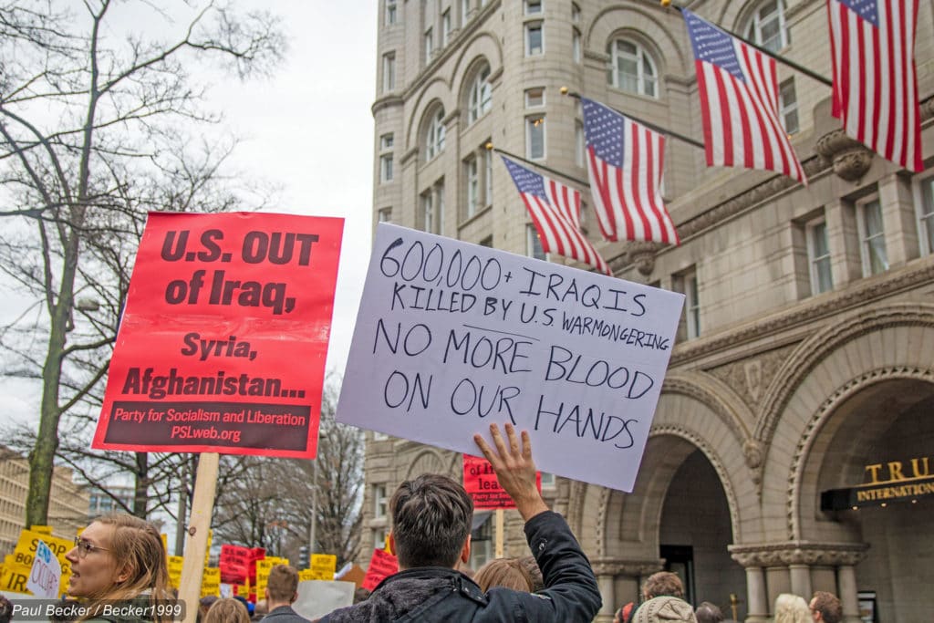 | quotUS Troops Out of Iraqquot Washington DC National Day of Action January 4 2019 | MR Online