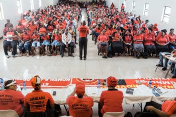 Meeting of Abahlali baseMjondolo South Africas shack dwellers movement in February 2020 Rajesh Jantilal