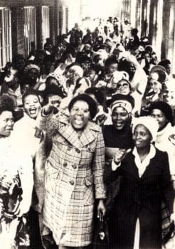 A strike organised by Dano textile workers in Hammarsdale South Africa 1982 Wits Historical Papers