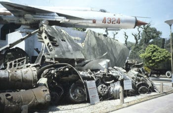 | A MiG21 on display alongside the remains of B52 bombers at the Vietnam Military History Museum in central Hanoi | MR Online