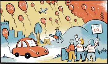 | Figure 1 A visual metaphor for each of our personal carbon dioxide emissions bright balloons that linger in our skies Image courtesy of Nexus Media Art by Matteo Farinella written by Jeremy Deaton | MR Online