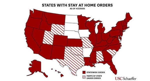 | States with Stay at Home | MR Online